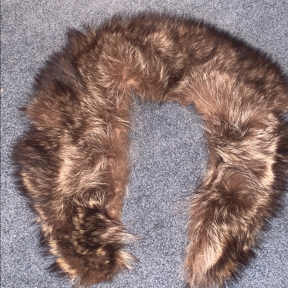 Vintage real Raccoon fur collar scarf - Picture 7 of 8